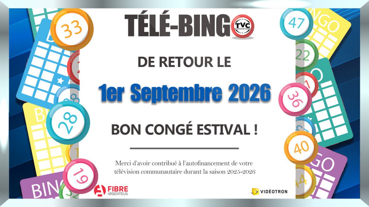 Télé-Bingo de retour en septembre